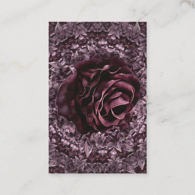 Rose Mandala  Business Card (Front)