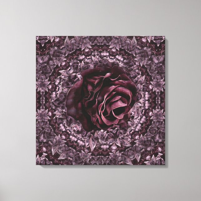 Rose Mandala  Canvas Print (Front)