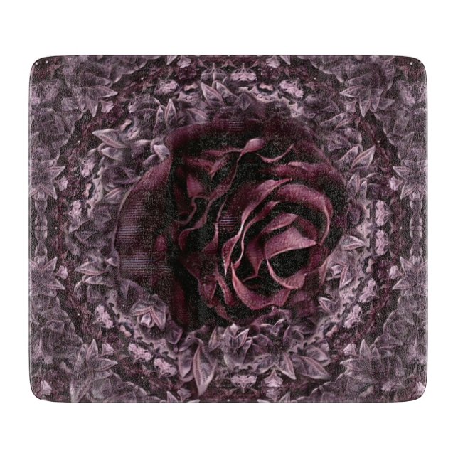 Rose Mandala  Cutting Board (Front)