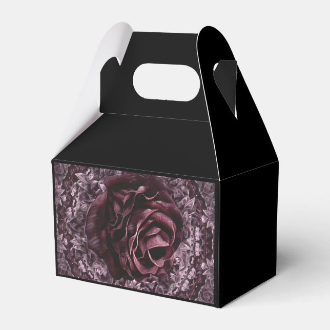 Rose Mandala  Favour Box (Front Side)