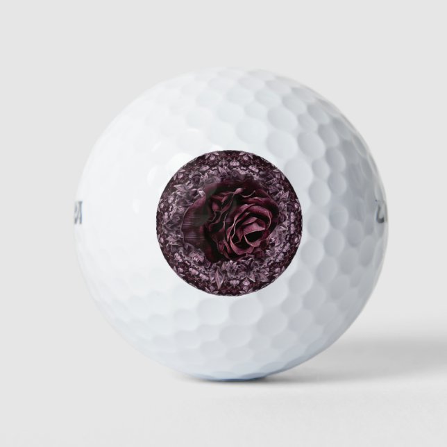 Rose Mandala  Golf Balls (Front)