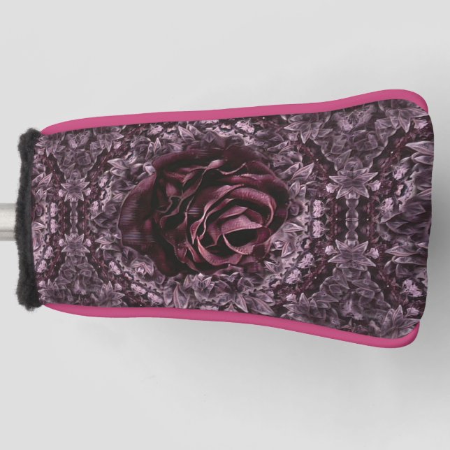 Rose Mandala  Golf Head Cover (Front)