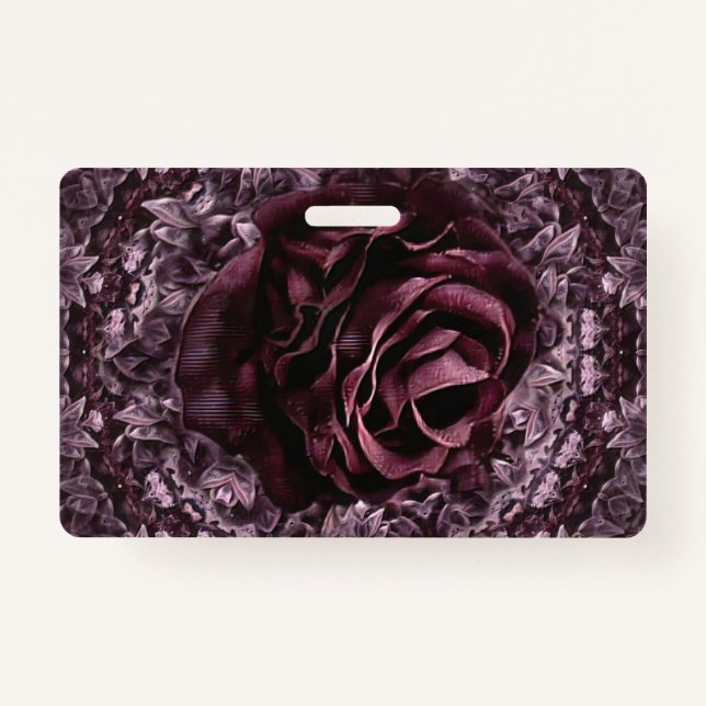Rose Mandala  ID Badge (Front)