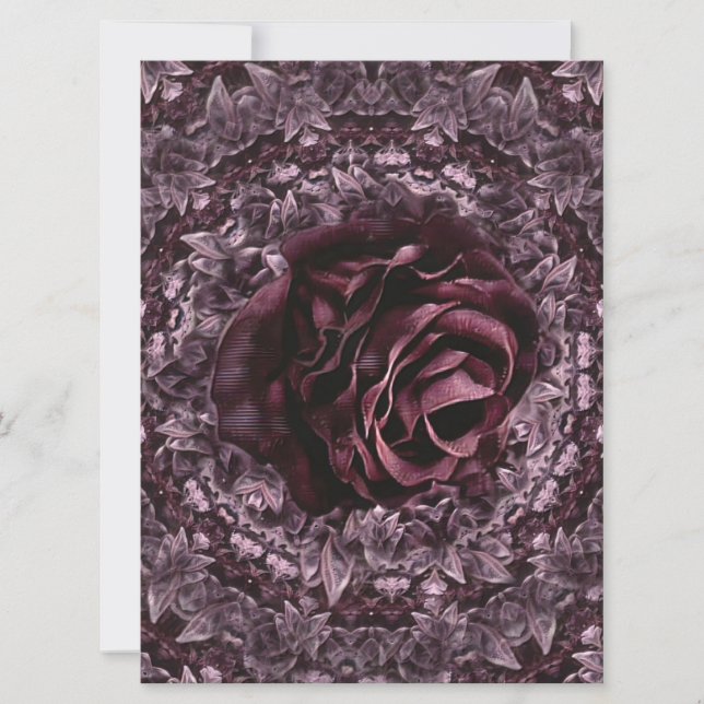 Rose Mandala  Invitation (Front)