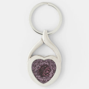 Rose Mandala  Key Ring
