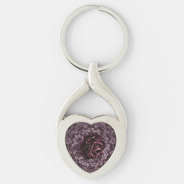 Rose Mandala  Key Ring (Front)