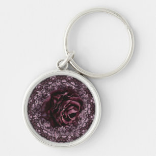 Rose Mandala Key Ring