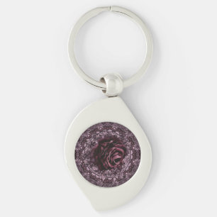 Rose Mandala  Key Ring