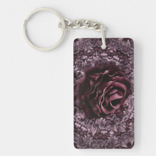 Rose Mandala Key Ring