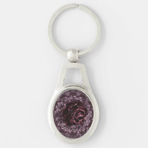 Rose Mandala Key Ring
