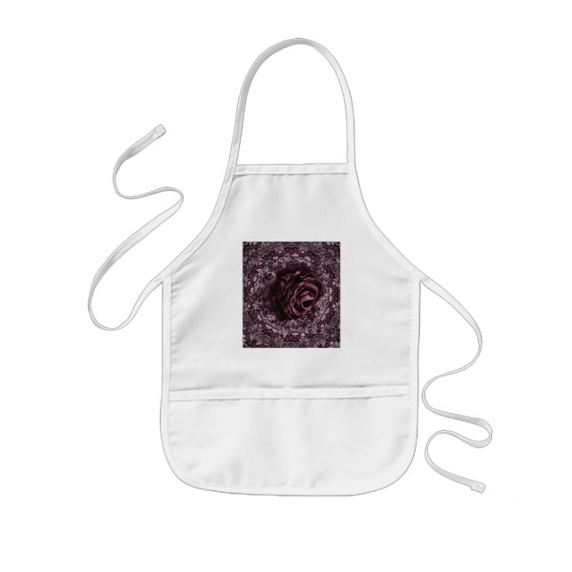 Rose Mandala  Kids Apron (Front)