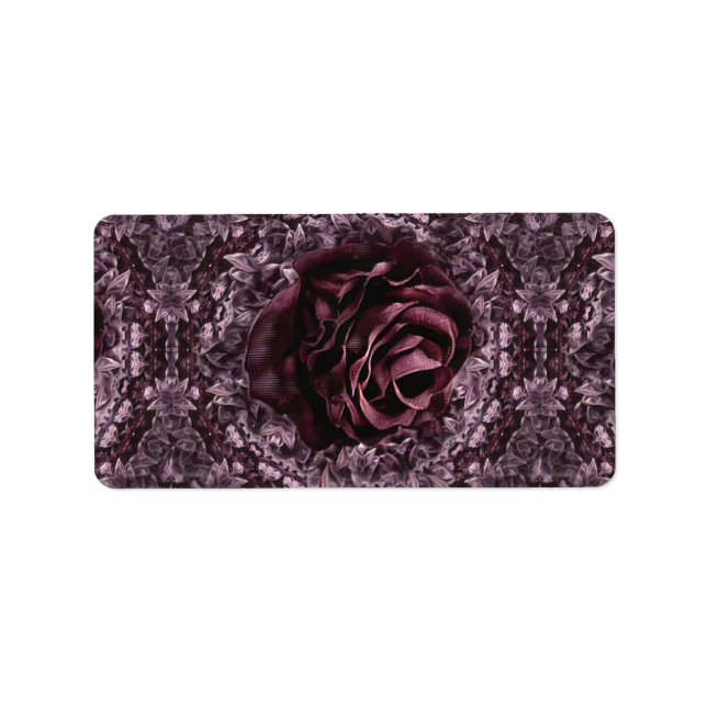 Rose Mandala  Label (Front)