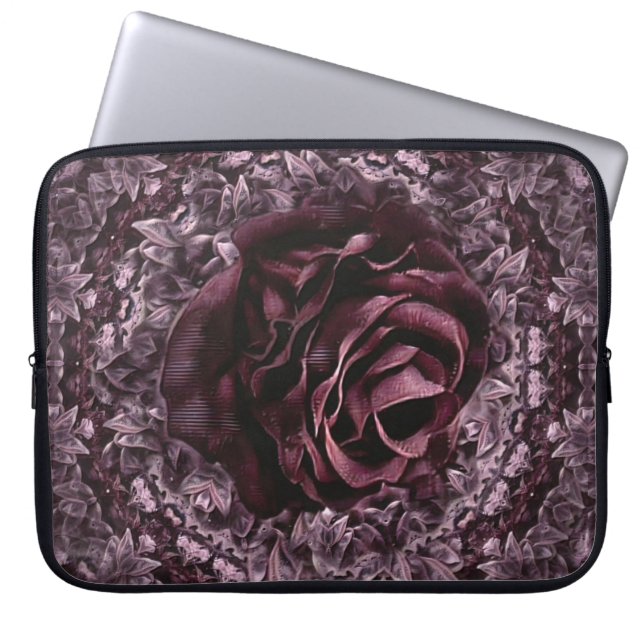 Rose Mandala  Laptop Sleeve (Front)