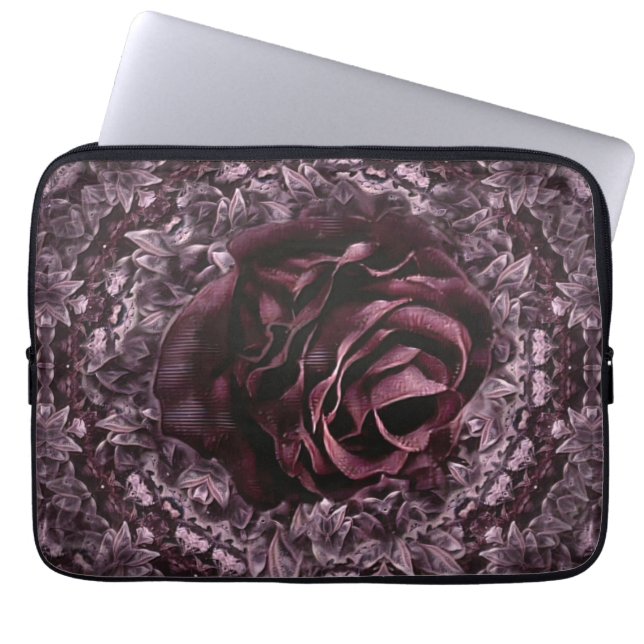 Rose Mandala  Laptop Sleeve (Front)
