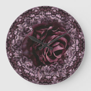 Rose Mandala Large Clock