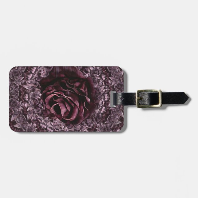Rose Mandala  Luggage Tag (Front Horizontal)