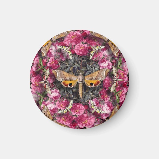 Rose Mandala Magnet (Front)