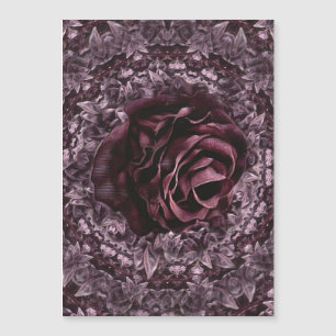 Rose Mandala  Magnetic Invitation