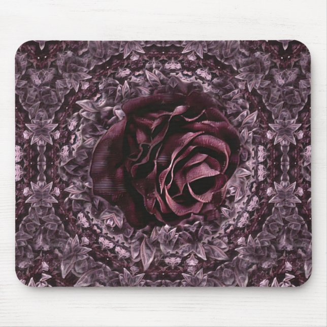 Rose Mandala  Mouse Mat (Front)