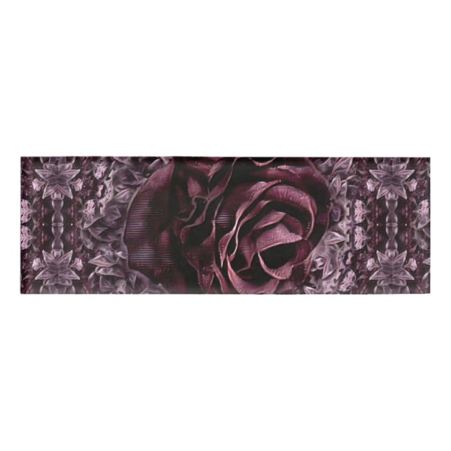 Rose Mandala  Name Tag (Front)