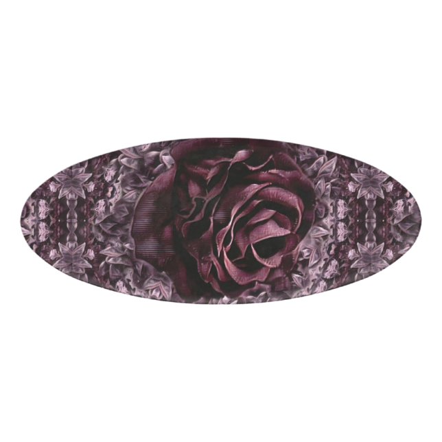 Rose Mandala  Name Tag (Front)