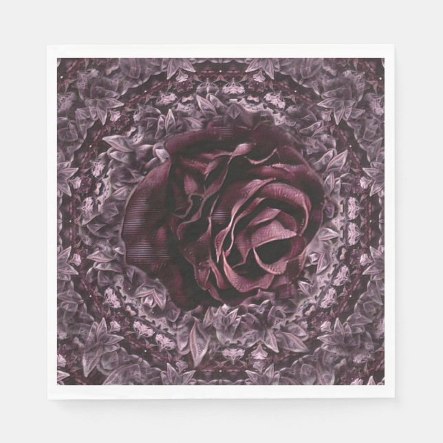 Rose Mandala  Napkin (Front)