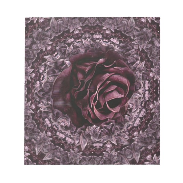 Rose Mandala  Notepad (Front)