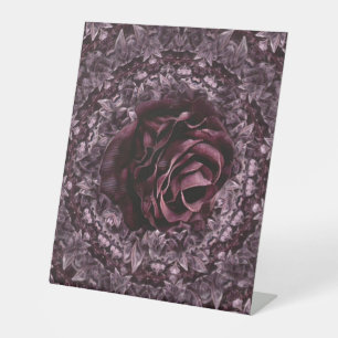 Rose Mandala  Pedestal Sign
