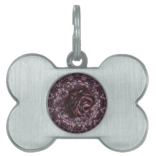 Rose Mandala  Pet ID Tag