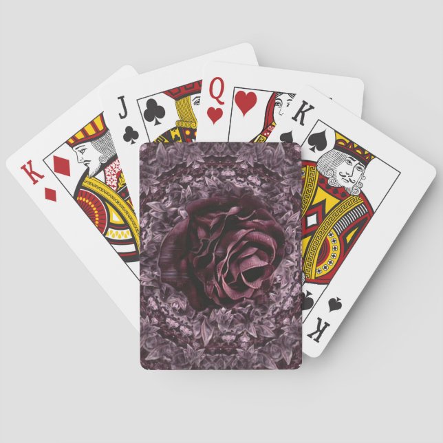 Rose Mandala  Playing Cards (Back)