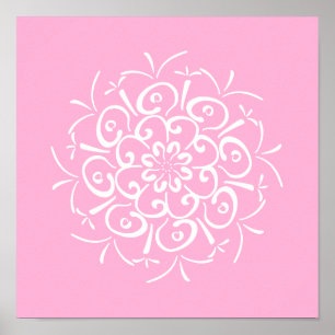 Rose Mandala Poster