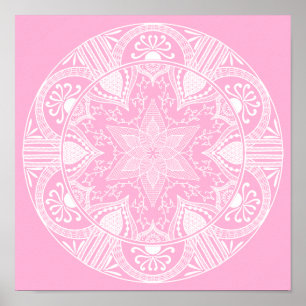Rose Mandala Poster
