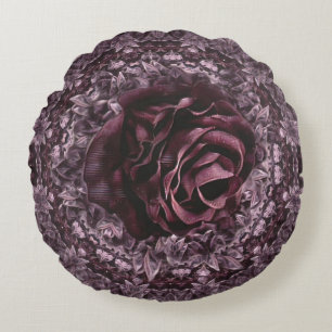 Rose Mandala  Round Cushion