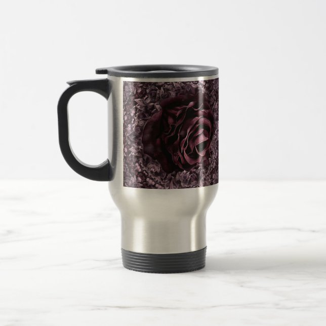 Rose Mandala  Travel Mug (Left)