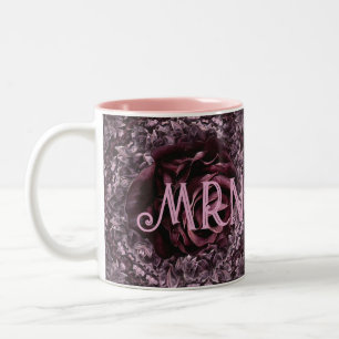 Rose Mandala Two-Tone Coffee Mug