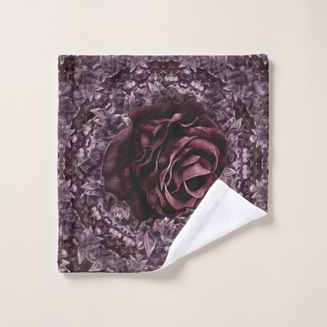 Rose Mandala  Wash Cloth (Wash Cloth)