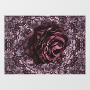Rose Mandala  Window Cling