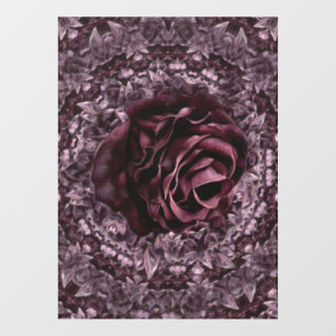 Rose Mandala  Window Cling