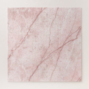 Rose Marble Organic Dusty Rose Blush Jigsaw Puzzle