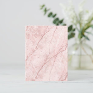 Rose Marble Organic Dusty Rose Blush  Postcard