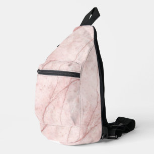 Rose Marble Organic Dusty Rose Blush Sling Bag