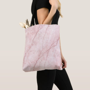 Rose Marble Organic Dusty Rose Blush  Tote Bag