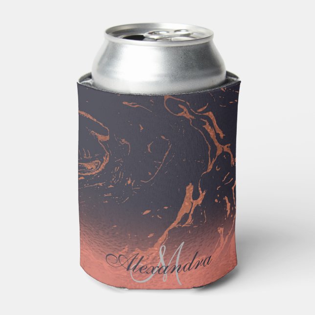 Rose Marble Texture Can Cooler (Can Front)