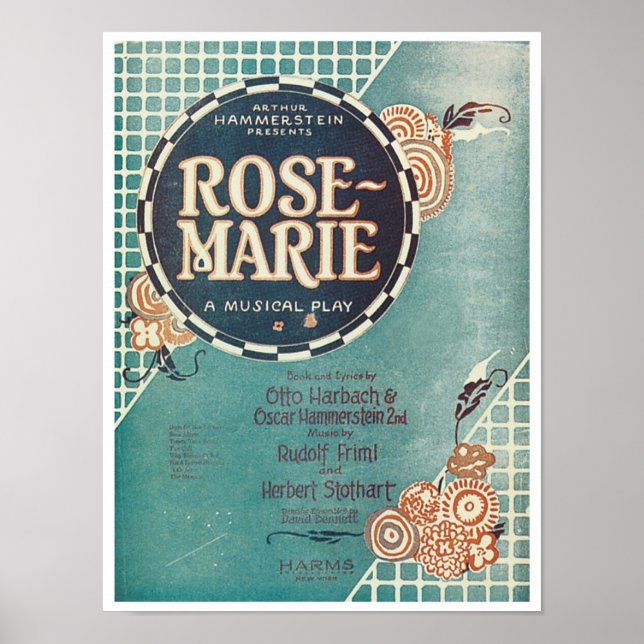 Rose Marie A Musical Play Songbook Cover Poster (Front)