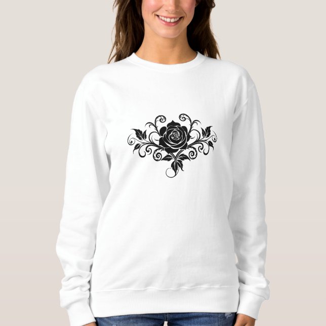Rose Mark Women's Sweatshirt with Soft Comfort (Front)