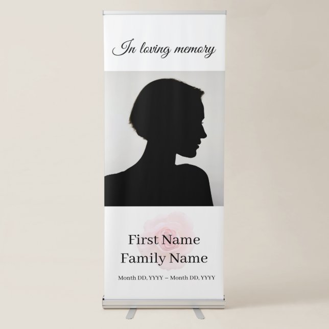 Rose memorial  retractable banner (Front)