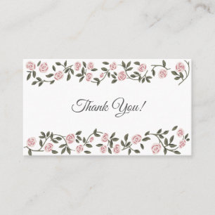 Rose Mini Thank You Card
