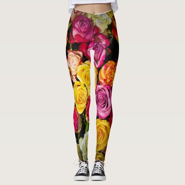 Rose Mix Leggings (Front)