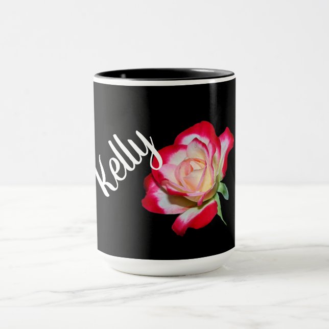Rose monogram coffee mug (Center)