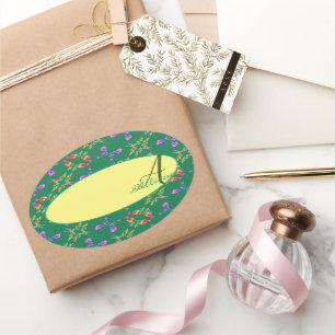 Rose Monogram Sticker